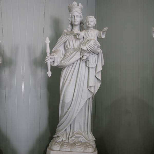 mary and baby jesus sculpture religious figure statues ...
