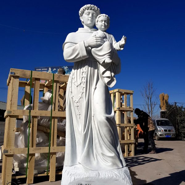 Catholic church saint Anthony with child jesus design catholic garden sculptures TCH-45