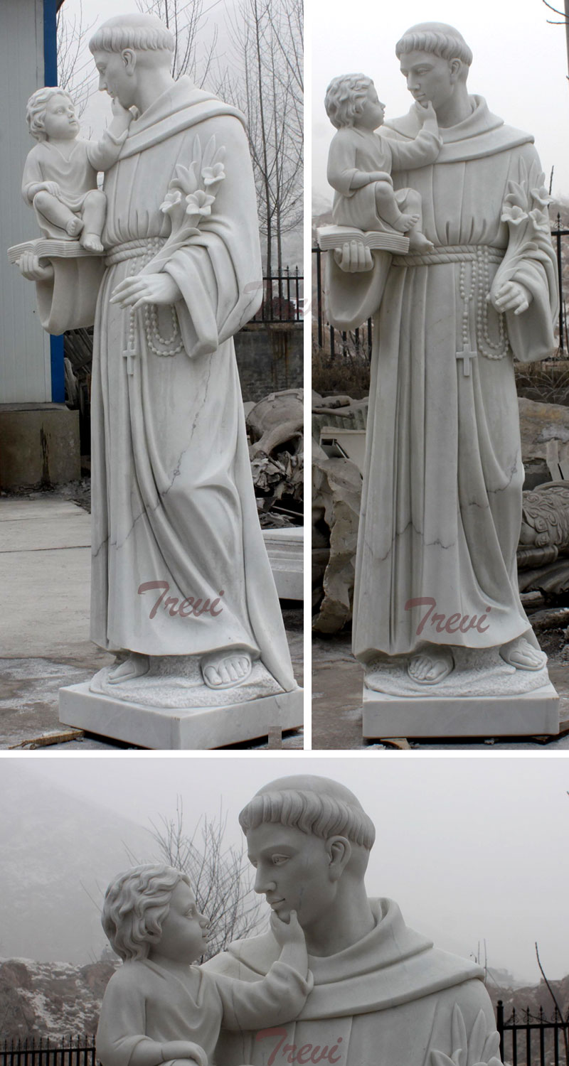 Catholic saint marble statues of Anthony outdoor for sale for churches details