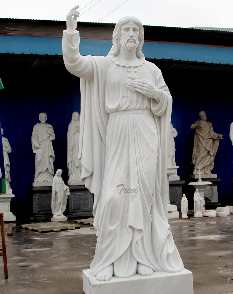 Large sacred heart of jesus christ garden statues factory directly supply