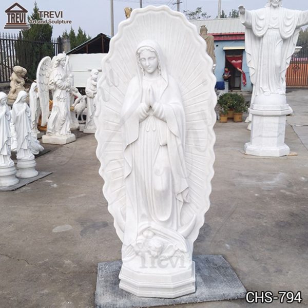Marble Our Lady of Guadalupe Statue Church Decor for Sale CHS-794