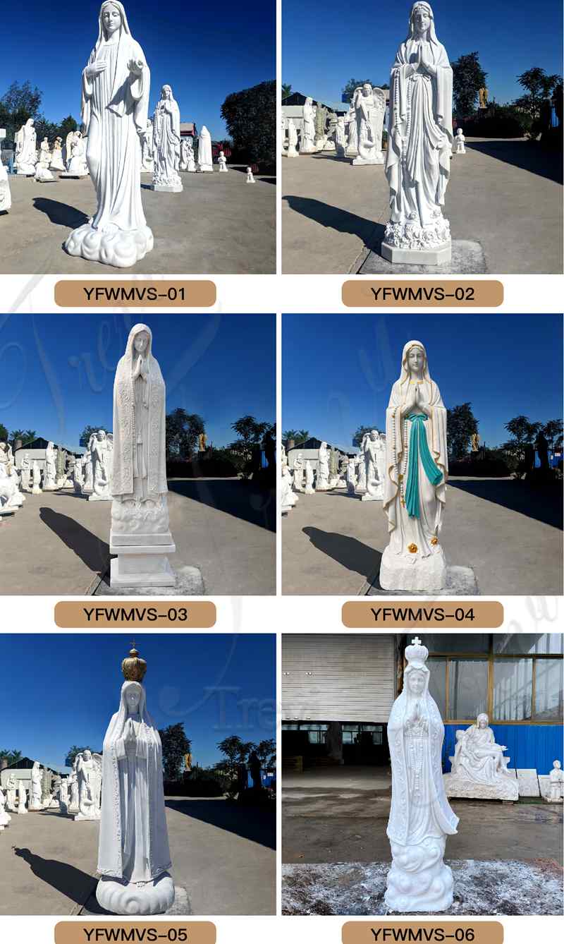outdoor Our Lady of Lourdes statue，