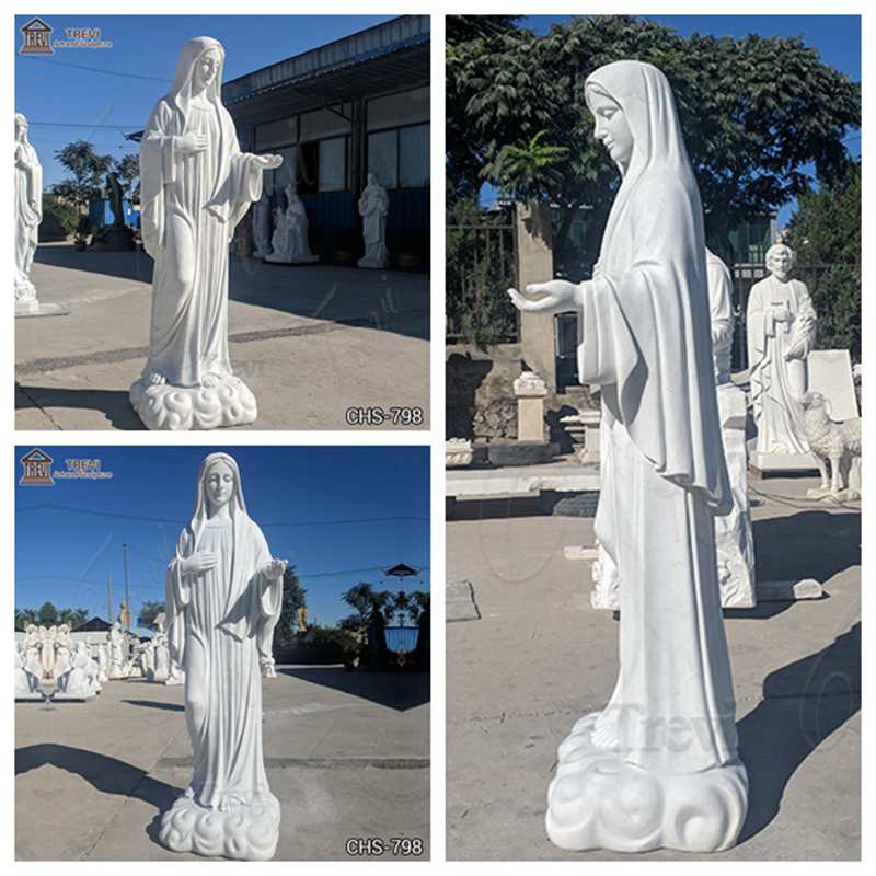 virgin mary outdoor statue