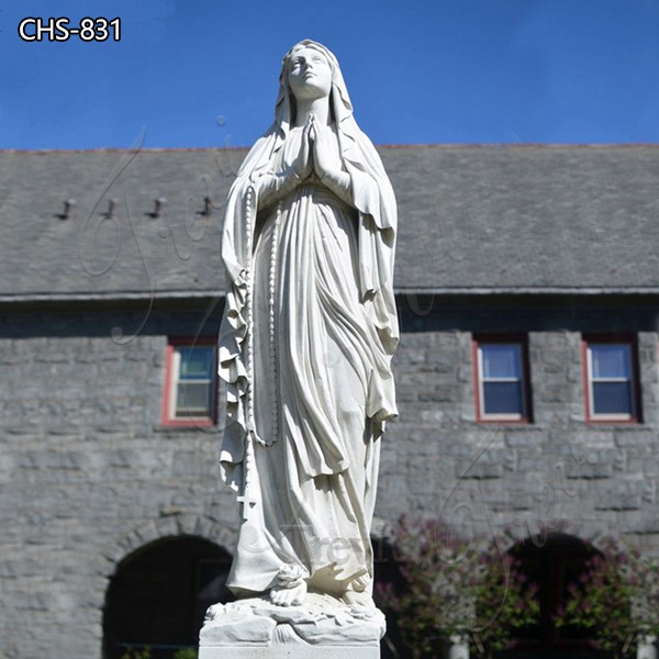 Customized Marble Our Lady of Lourdes Statue Hot Church Decor CHS-831