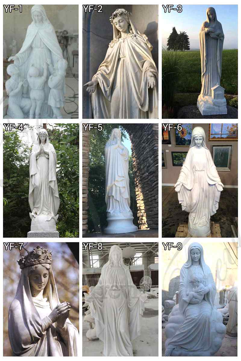 Outdoor Our Lady of Lourdes Statue Details