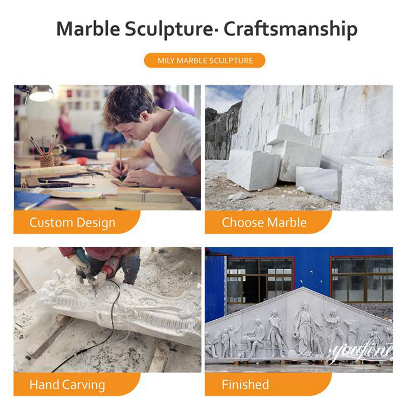 Large Marble Catholic Relief Hand-carving Artwork factory