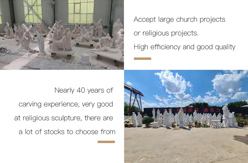 Large Marble Catholic Relief Hand-carving Artwork factory