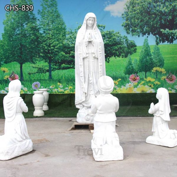 Life Size Lady of Fatima and Three Children Statue for Church Wholesale CHS-839