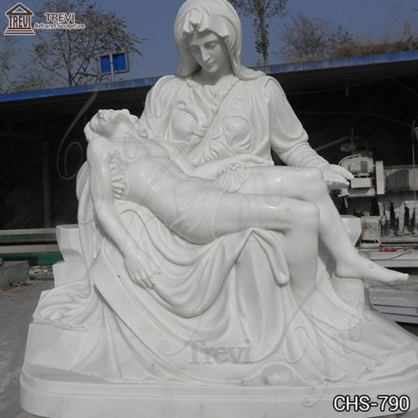Life Size Marble Michelangelo’s Pieta Statue Church Decor for Sale CHS-790