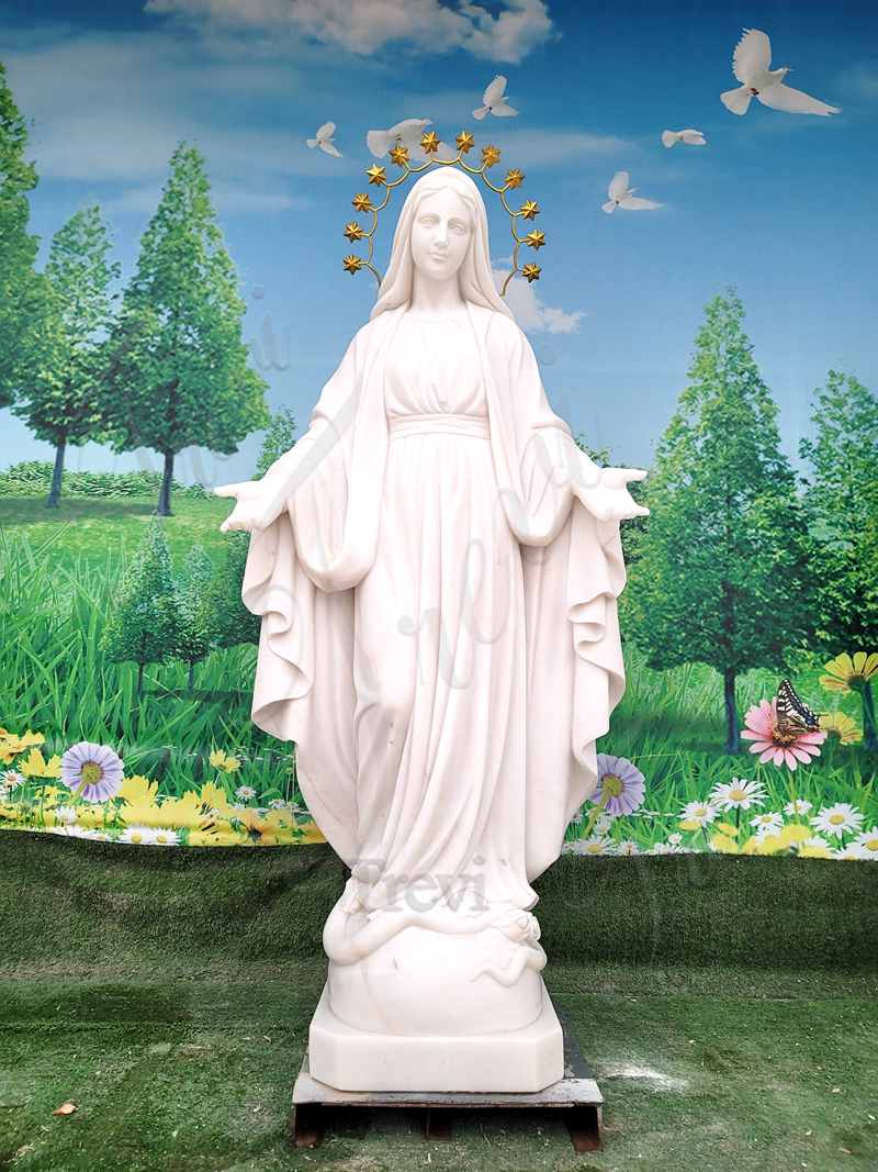 Our Lady of Peace Statue Details: