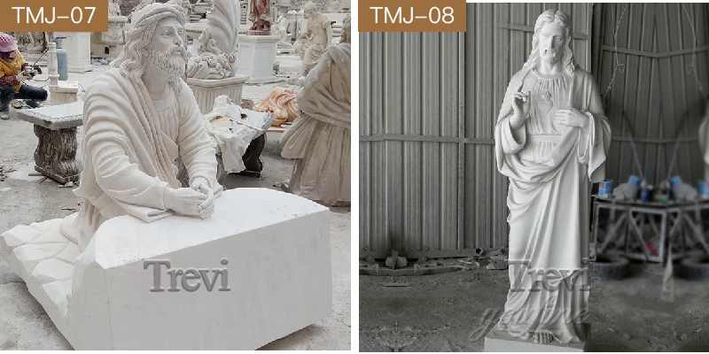 Life Size Catholic Shepherd Jesus Statue Marble Church Decor for Sale