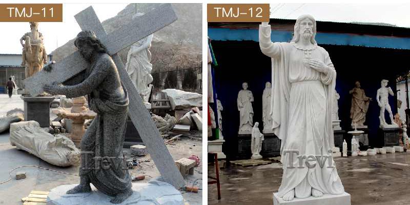 Life Size Catholic Shepherd Jesus Statue Marble Church Decor for Sale