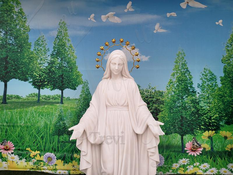 Our Lady of Peace Statue Details: