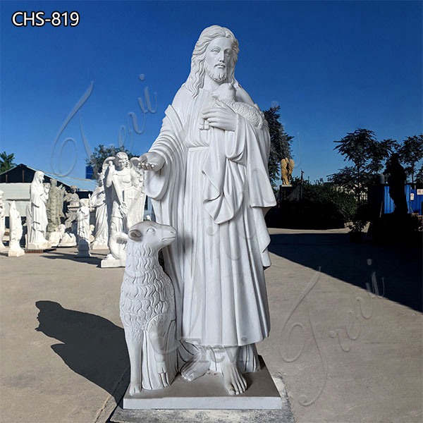 Lifelike Jesus White Marble Garden Statue Outdoor Decor for Sale CHS-819