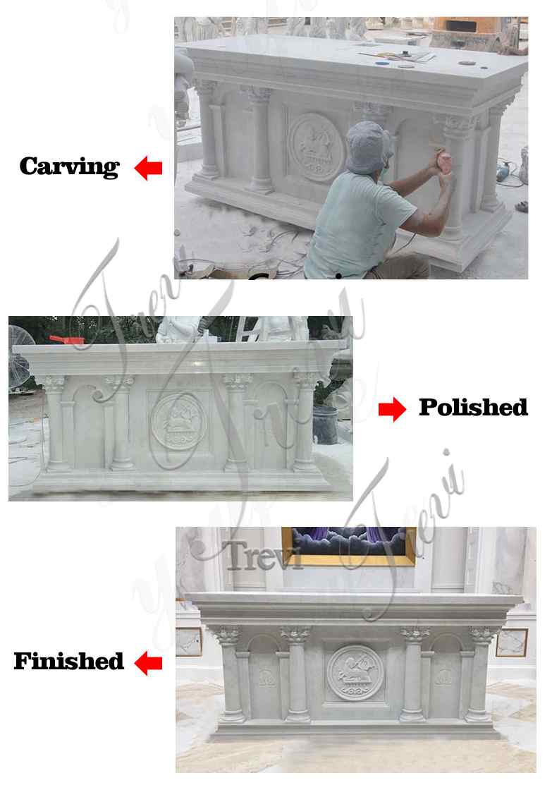 Professional Making Process of marble altar-Trevi sculpture
