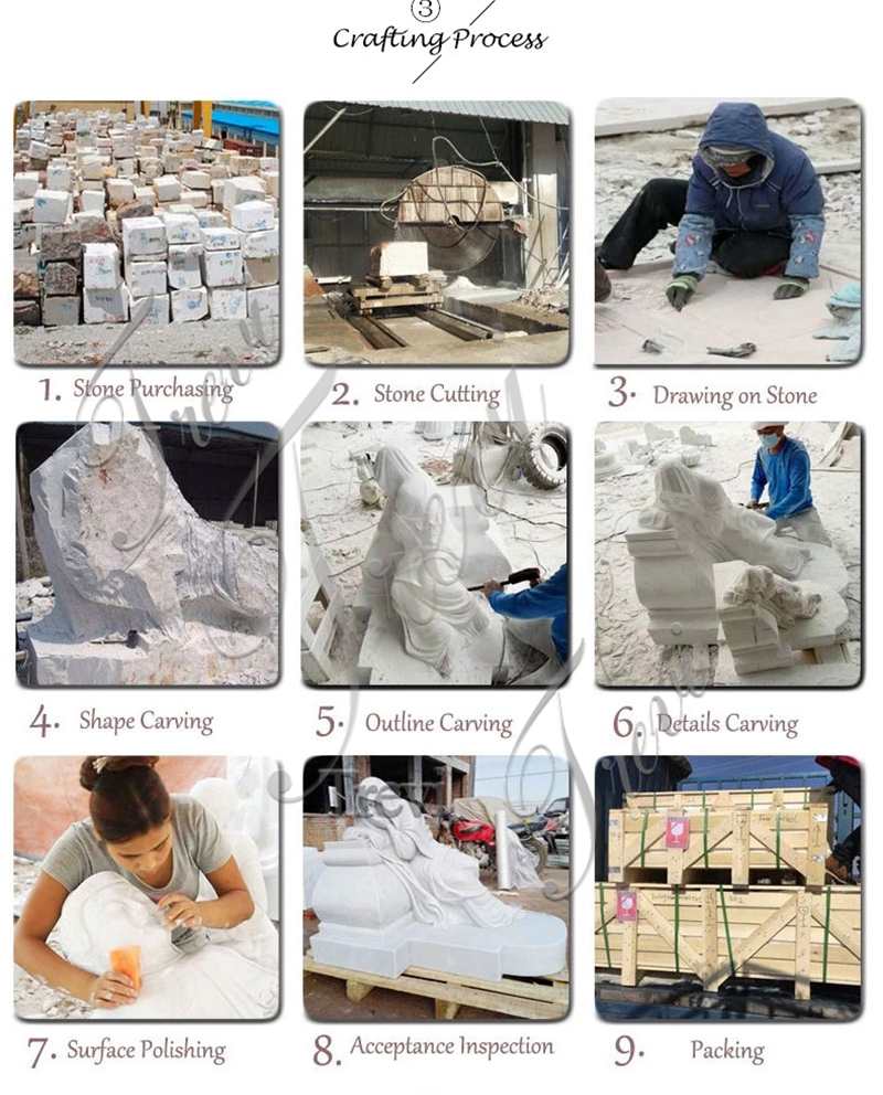 Shiny Surface Polishing of marble sculptures-Trevi sculpture