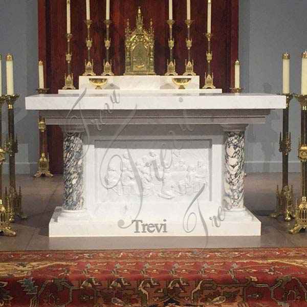 Modern Luxurious Natural Marble Altar Catholic Church Decor for Sale CHS-350