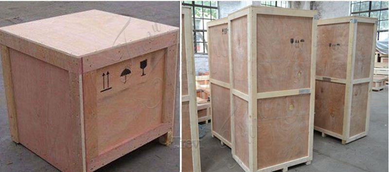 packing of marble Mary statue-Trevi Sculpture