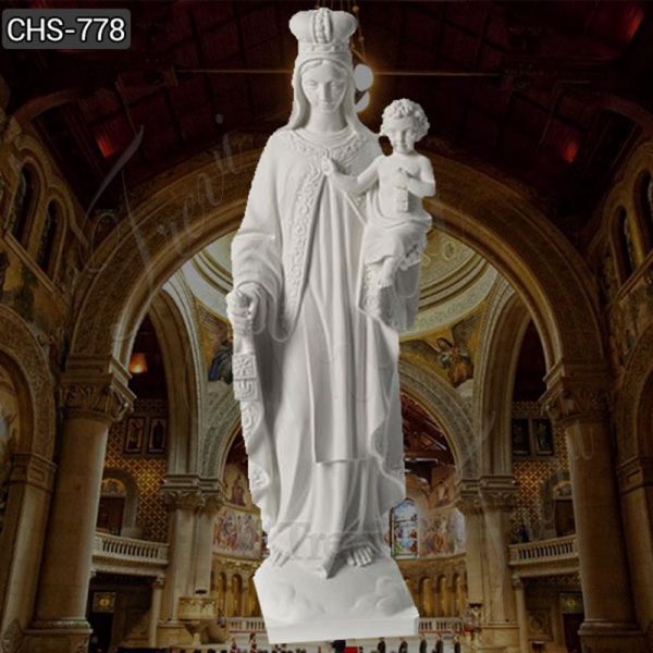 Life Size Our Lady of Mount Carmel Marble Statue for Sale CHS-778