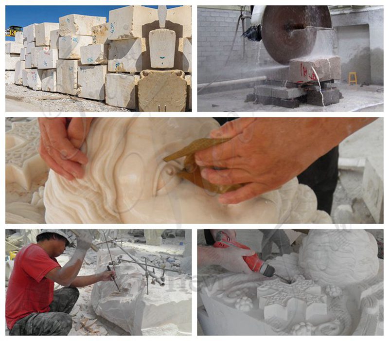 making of the marble catholic church furniture-Trevi Sculpture