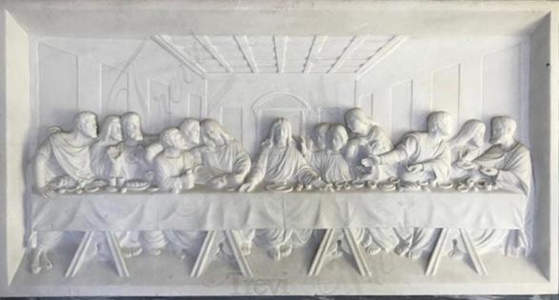 Natural Marble Catholic Altar The Last Supper for Sale CHS-893