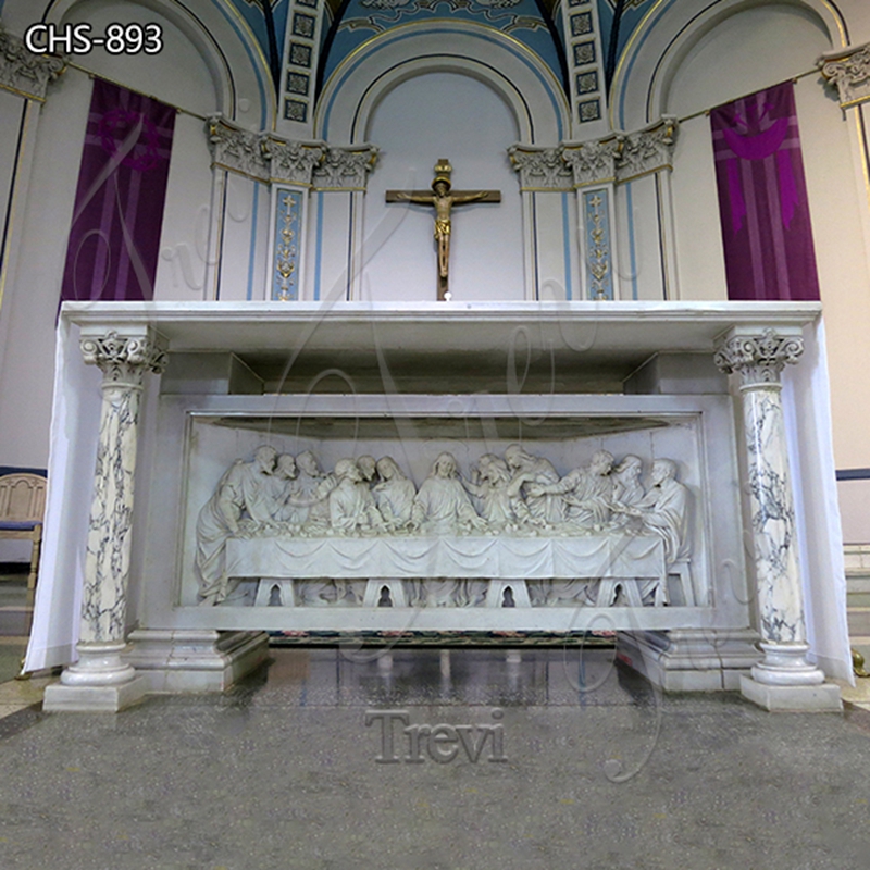 Natural Marble Catholic Altar The Last Supper for Sale CHS-893