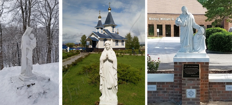 Catholic Virgin Mary Holding Baby Jesus Statue for Sale CHS-791