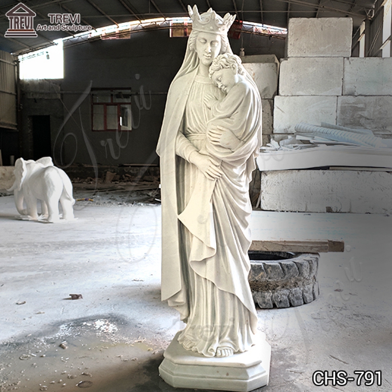 Catholic Virgin Mary Holding Baby Jesus Statue for Sale CHS-791