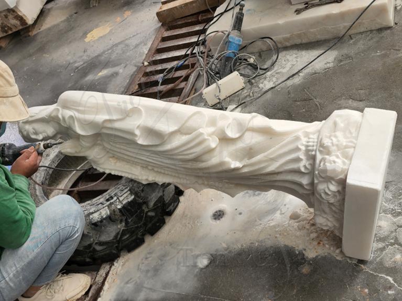 Hand Carved Our Lady of Fatima Garden Statue for Sale CHS-706