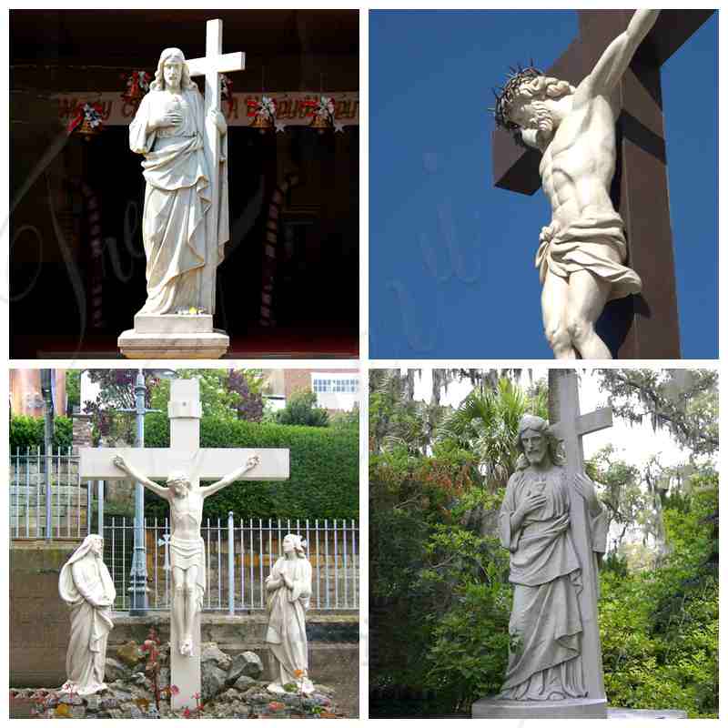 Life Size Catholic Statues Of Shepherd Jesus Hold Lamb for Sale CHS-724