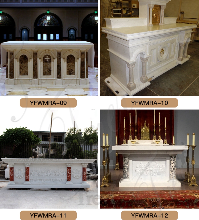 High Quality Custom Catholic Marble Altar The Last Supper Church Decor CHS-899