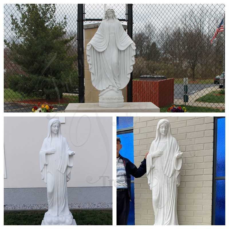 High Quality Marble Our Lady Of Grace Statue Outdoor Decor CHS-725