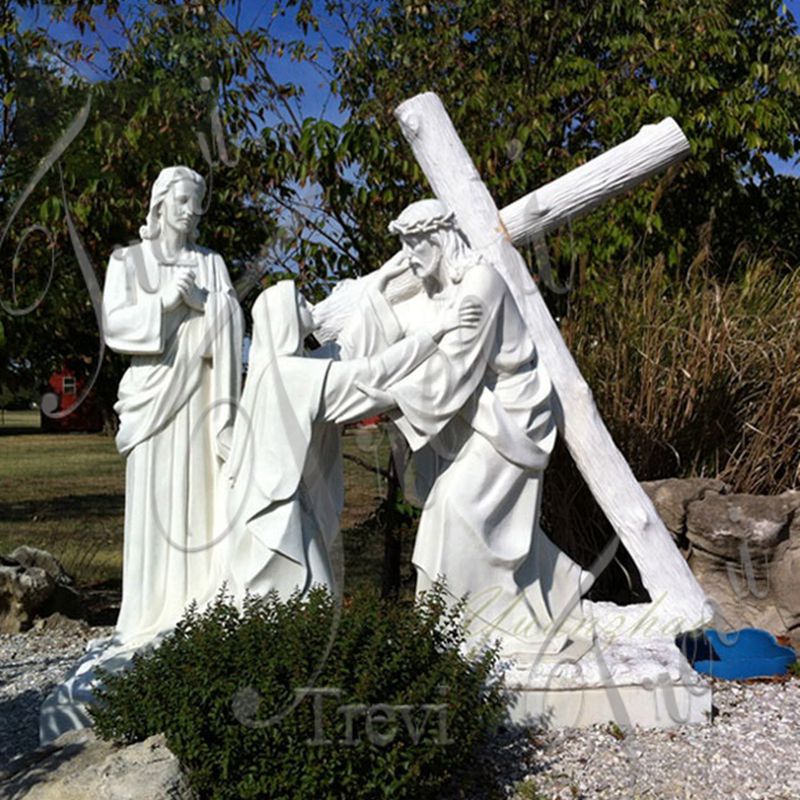 Marble king jesus statue-Trevi Sculpture.