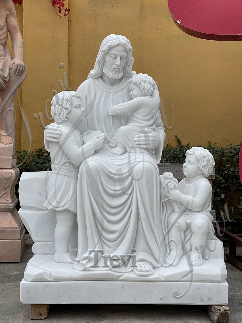 White marble religious statues-Trevi Sculpture