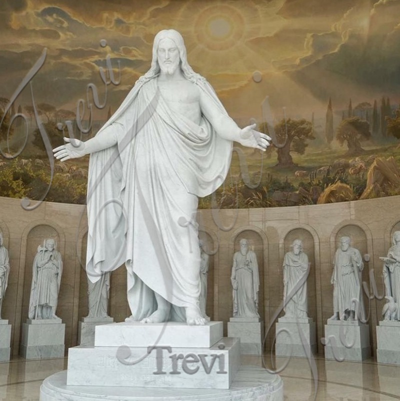 famous marble sculptures of jesus-Trevi Sculpture