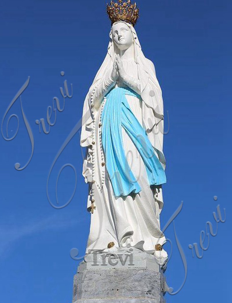 marble our lady of lourdes statue for sale-Trevi Sculpture