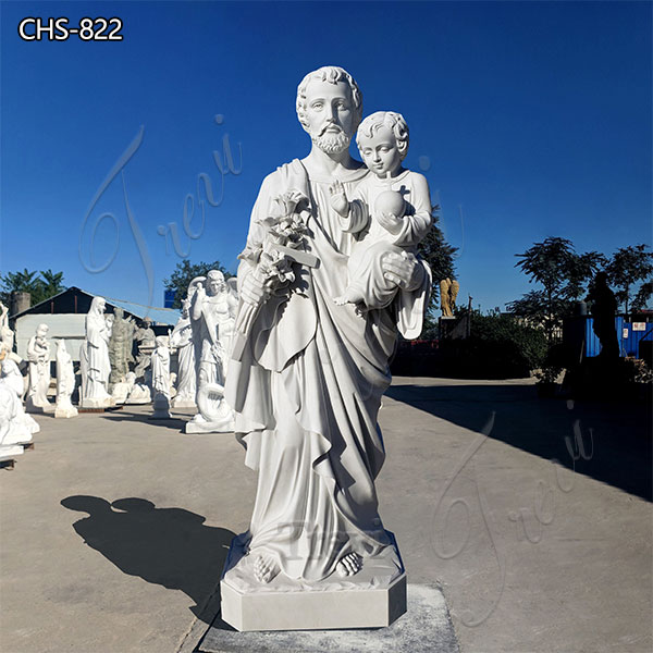 Catholic St. Joseph Marble Statue Outdoor Decor Supplier CHS-822