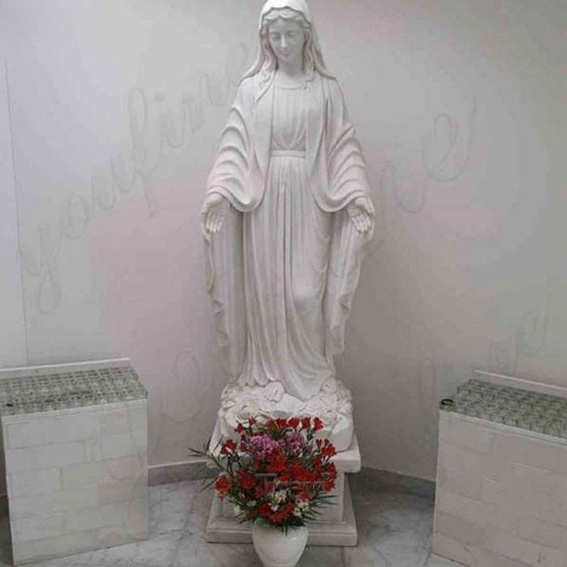 white marble mother mary sculpture-Trevi Sculpture