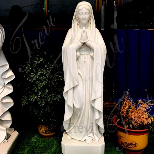 White Marble Catholic Virgin Mary Statue Factory Supplier CHS-707