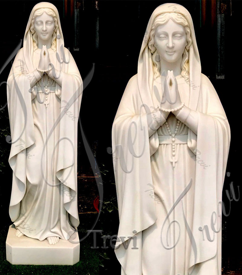 white virgin mary statue-Trevi Sculpture。