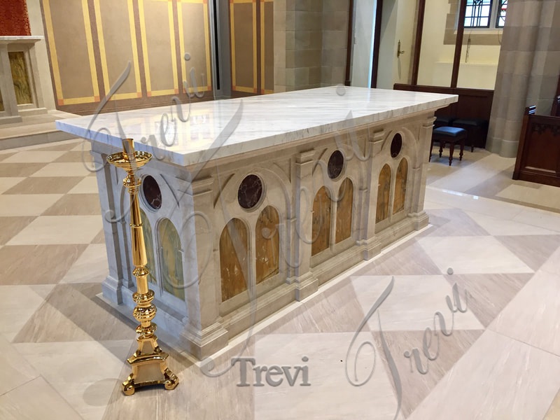 exquisite marble altar table for sale-Trevi Sculpture