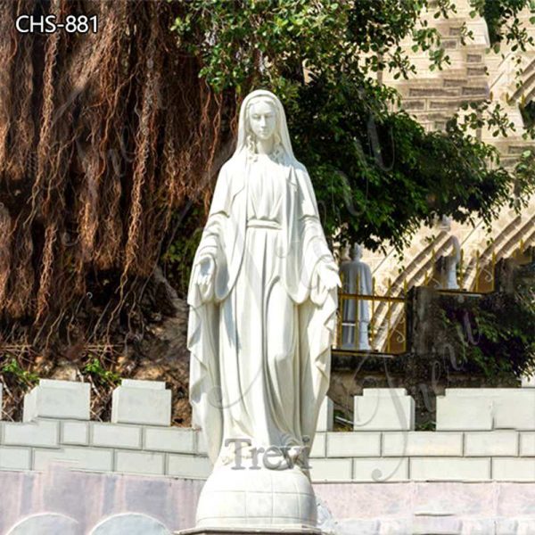 Outdoor Marble Blessed Virgin Mary Statue Manufacturer CHS-881