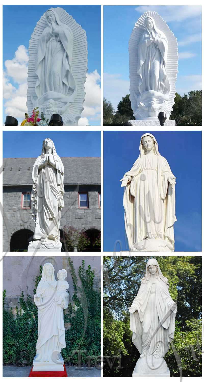 white marble virgin mary statue-Trevi Sculpture