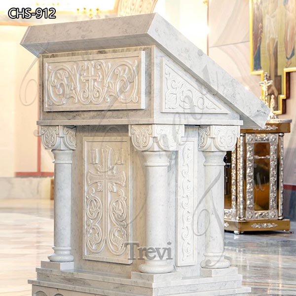 Modern Hand-Carved Marble Church Pulpit for Sale CHS-912
