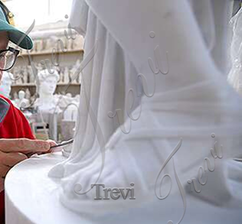 usage of natural white marble material-Trevi Sculpture