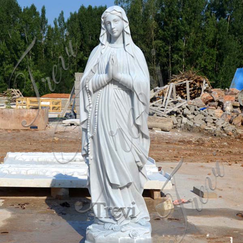 Catholic-saint-our-lady-of-Lourdes-blessed-virgin-mary-marblle-statues-for-church