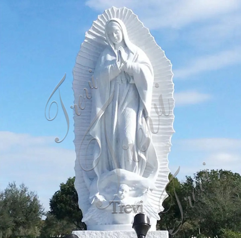 blessed virgin mary statue outdoor