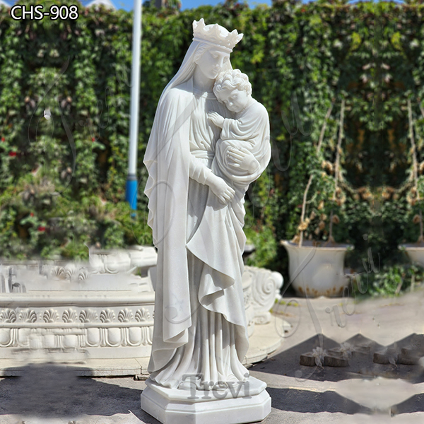 Famous Statue of Holy Mary Holding Baby Jesus Statue