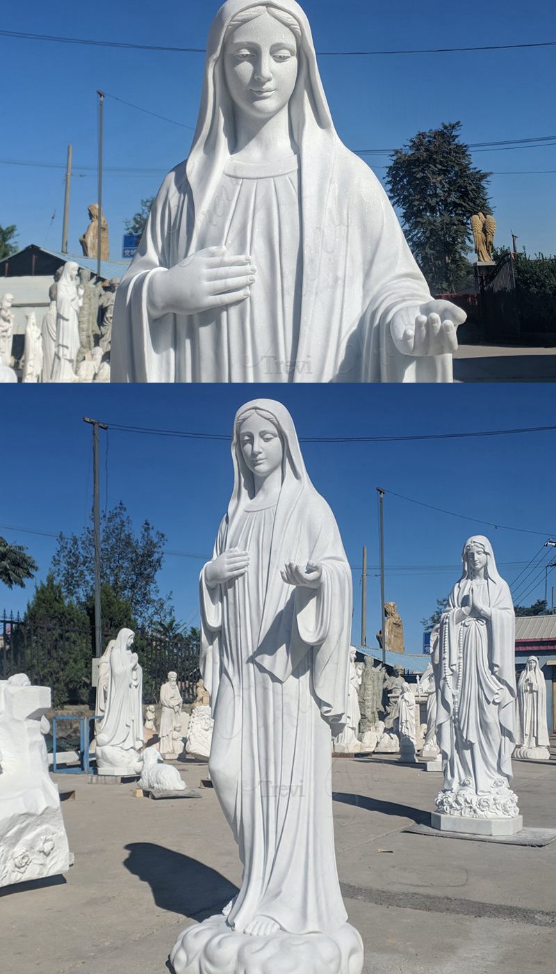 Our Lady Queen of Peace Marble Statue