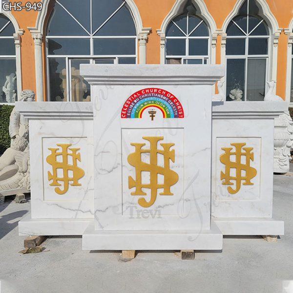 White Marble Church Pulpit Church Item Factory Supplier